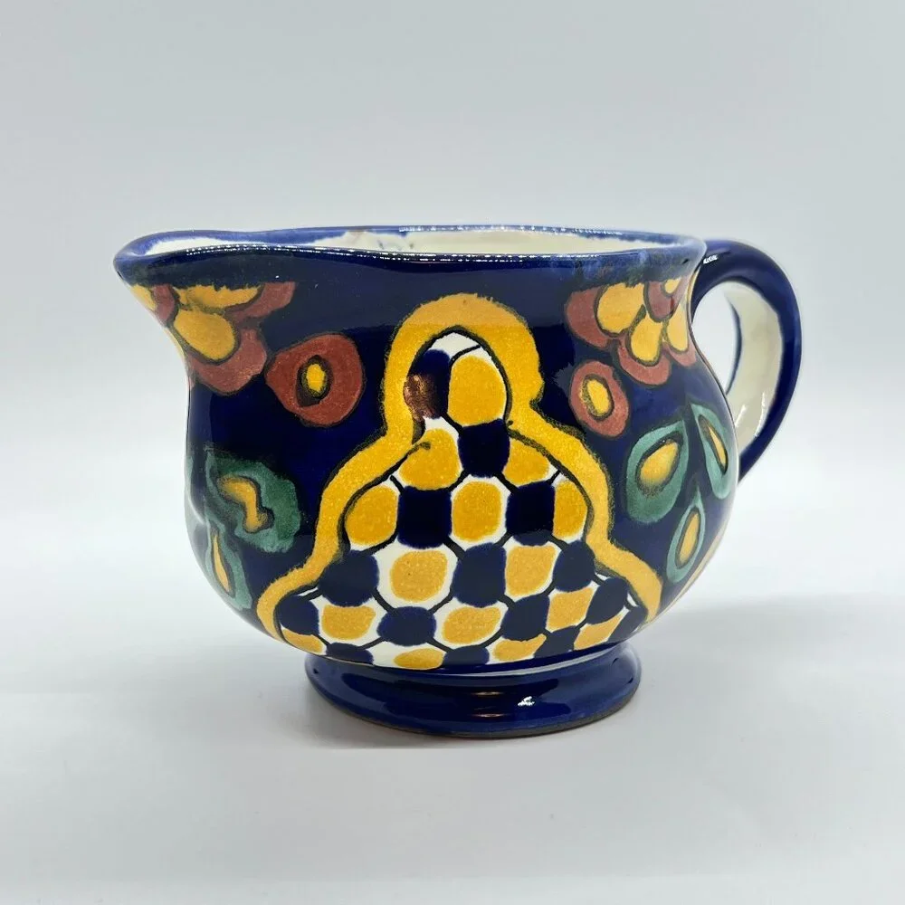 Talavera Hand Painted Pottery Creamer - Picture 1 of 6